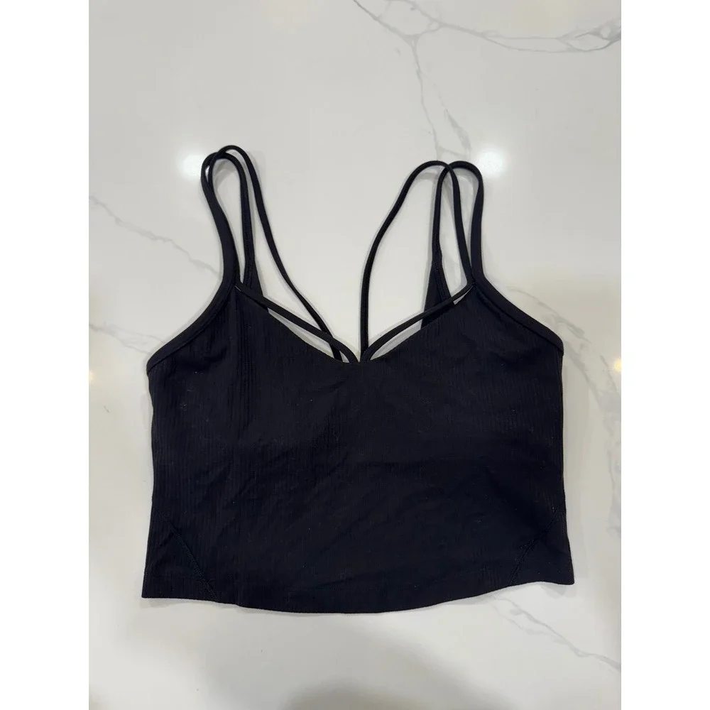 Lululemon Lululemon Align Strappy Ribbed Tank Top Black Size 6 - Picture 5 of 8
